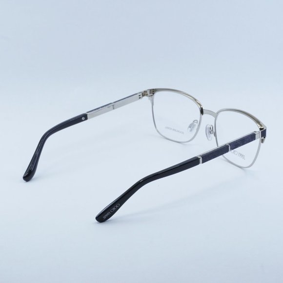 Jimmy Choo JC192 0003 00 Eyeglasses Matte Black/Silver 54mm Rectangle Frame - Picture 9 of 10